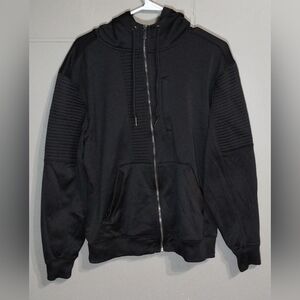 CSG Men's Black Full-zip Hooded Sweater (M)